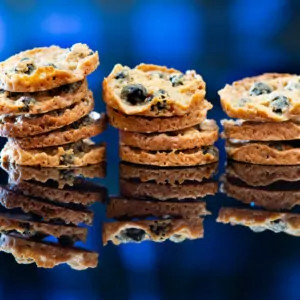 Stacks of Blueberry Maple Florentines