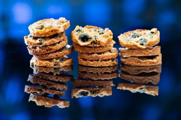 Stacks of Blueberry Maple Florentines