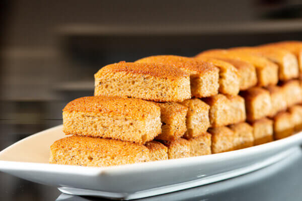 Maple Cake Cookies displayed on a serving plate.